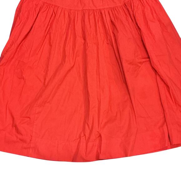 Abercrombie & Fitch Coral Orange A-Line Beach Boho Full Skirt Size Medium - Picture 4 of 9
